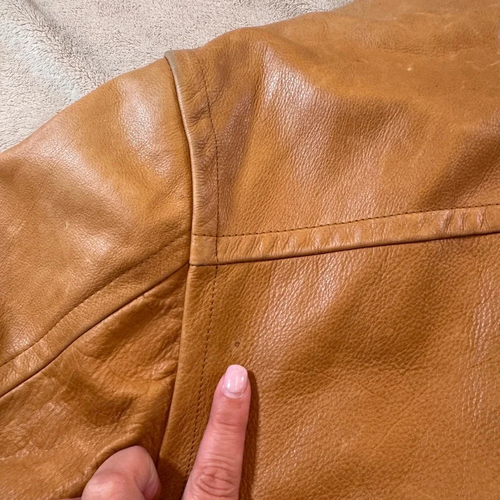 Vintage Wilsons Leather M. Julian Tan Cognac Leather Jacket Thinsulate Sz 3X‎